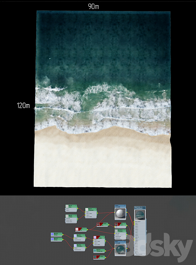 Beach waves 3DSMax File - thumbnail 5