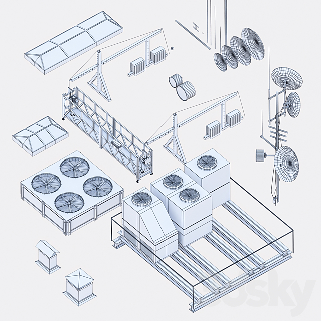 House roof set 2 3dsky