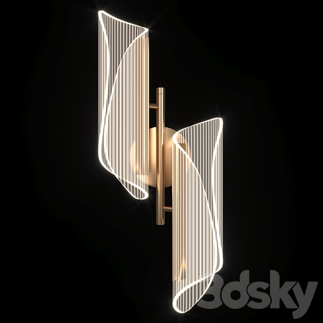 Wall lamp LICAN Nordic Gold 3DSMax File - thumbnail 3