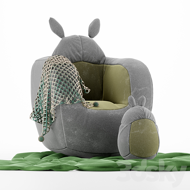 Totoro armchair 3DSMax File - thumbnail 2