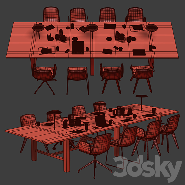 OrangeBox - Conference Table BAE 3dskyfree