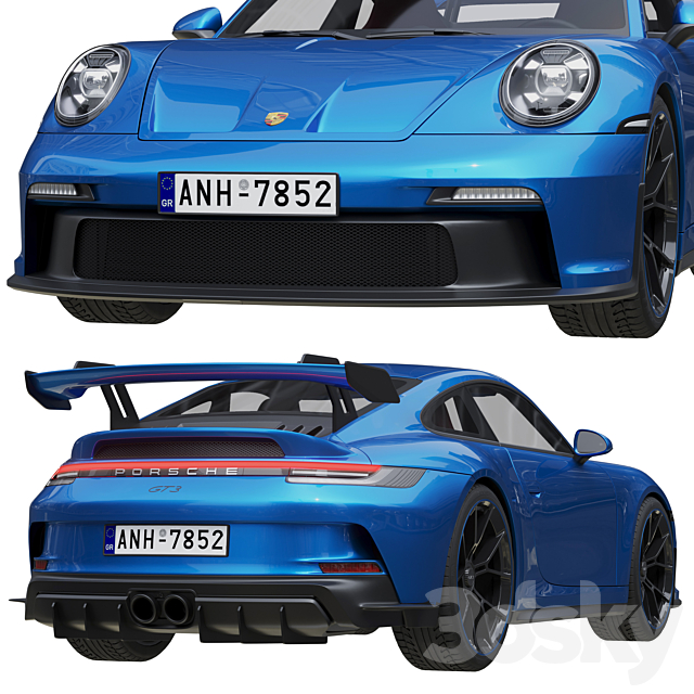 Porsche 911 GT3 2021 3dsky