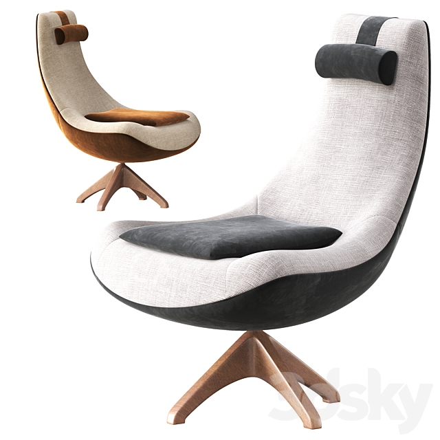 AgataErgonomic Armchair 3d