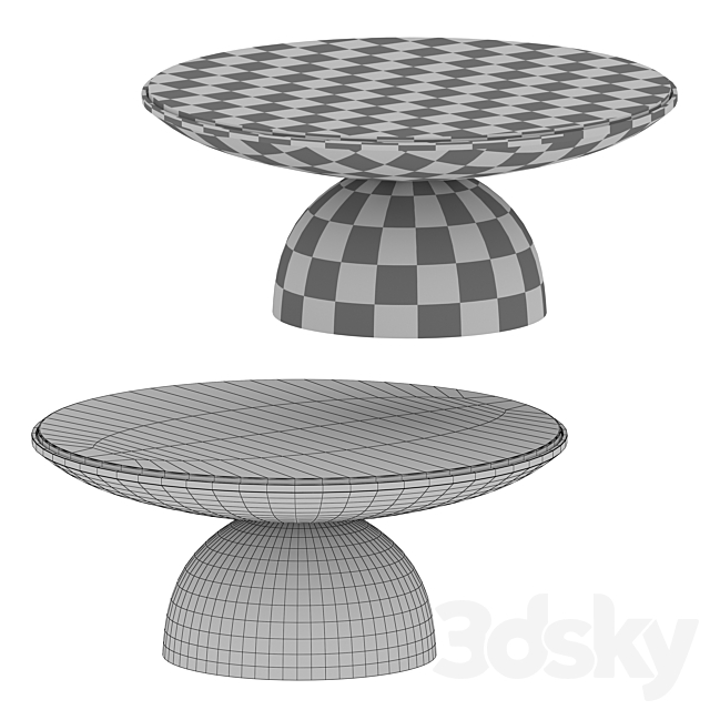 Dev Coffee Table (Crate and Barrel) 3DSMax File - thumbnail 5
