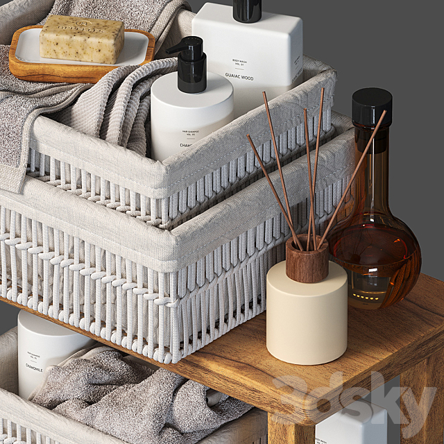 ZARA HOME Decorative set with baskets 3d