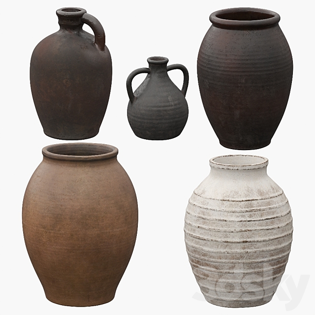 Ceramic vases 3DSMax File - thumbnail 2