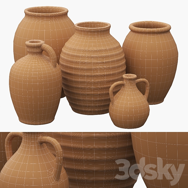 Ceramic vases 3DSMax File - thumbnail 5