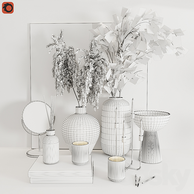 Decorative set 17 3dsky