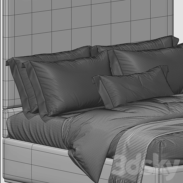 Bed by the sofa and chair company 38 3DSMax File - thumbnail 4