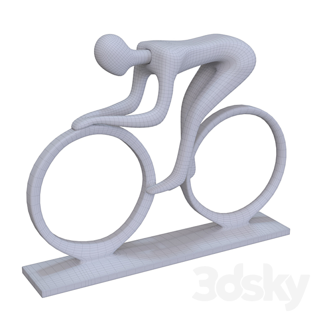 Cyclist figurine 3DSMax File - thumbnail 2