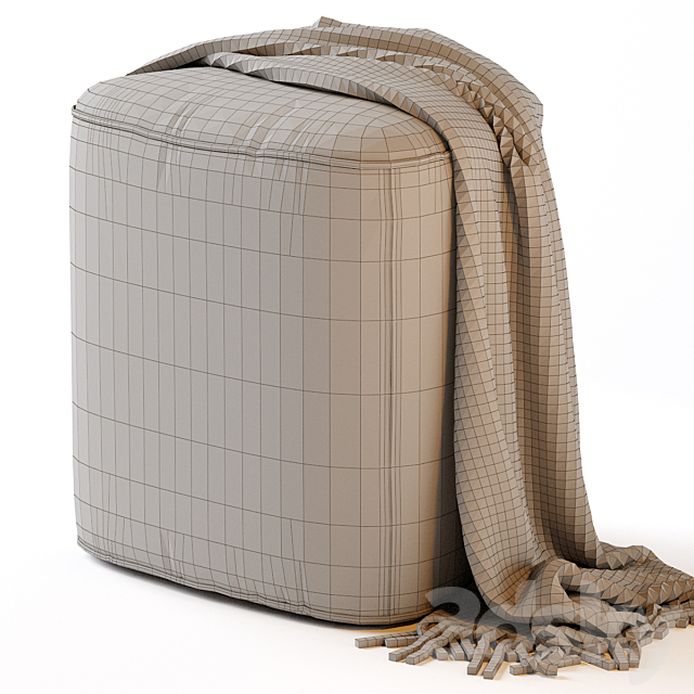 Pebble Ottoman - Small 3dsky