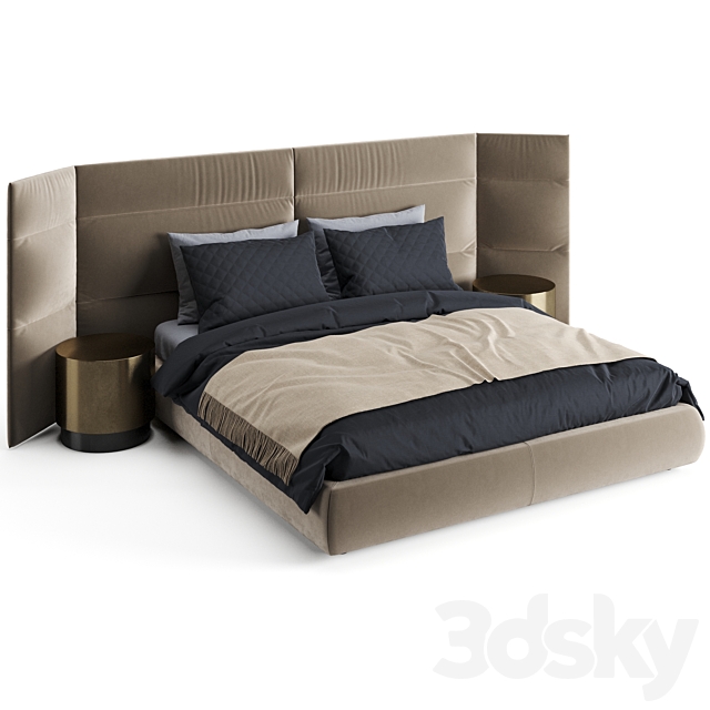 Baxter Couche Extra Bed 3DSMax File - thumbnail 3