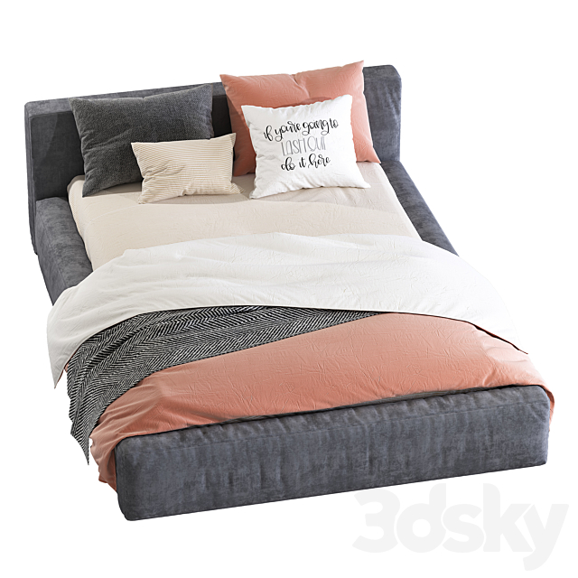 Contemporary style sofa bed 2 3DSMax File - thumbnail 4