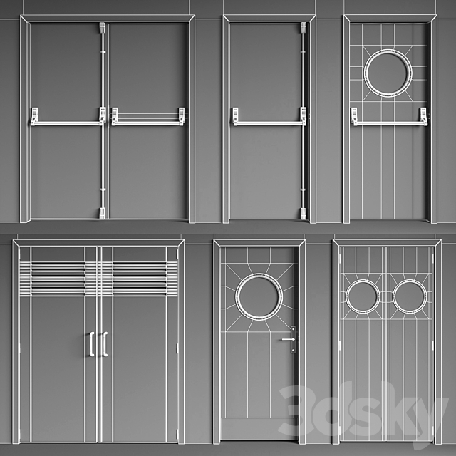 Technical Doors 3dsky