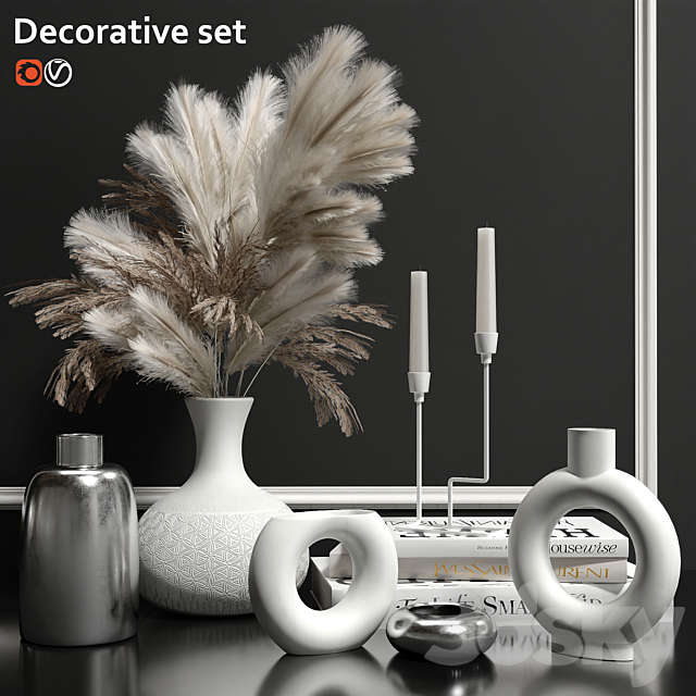Decorative set 3DSMax File - thumbnail 1