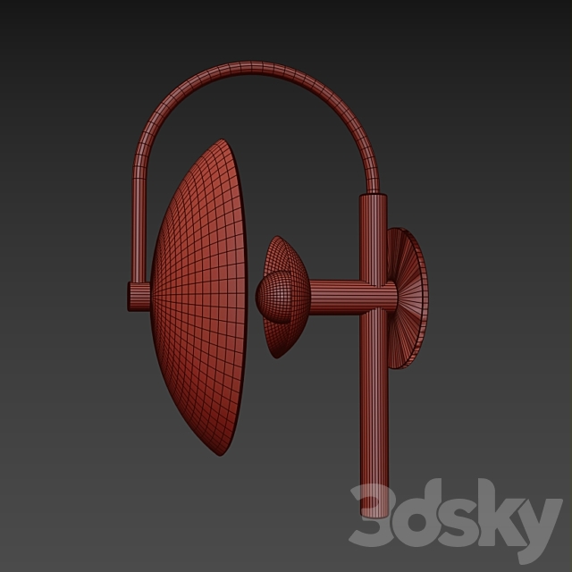 Sconce Aperture Wall lamp 3d