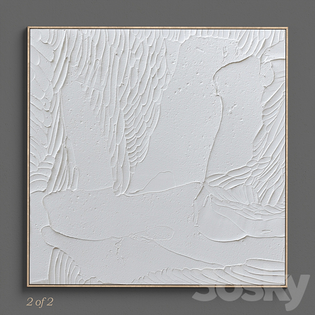 Ninos Textured Wall Art C-172 3DSMax File - thumbnail 2