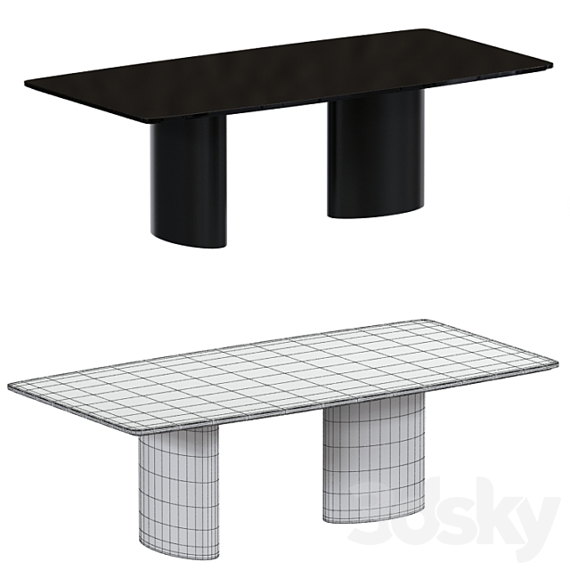 Casamilano Tangeri Dining Table Chair 3DSMax File - thumbnail 4