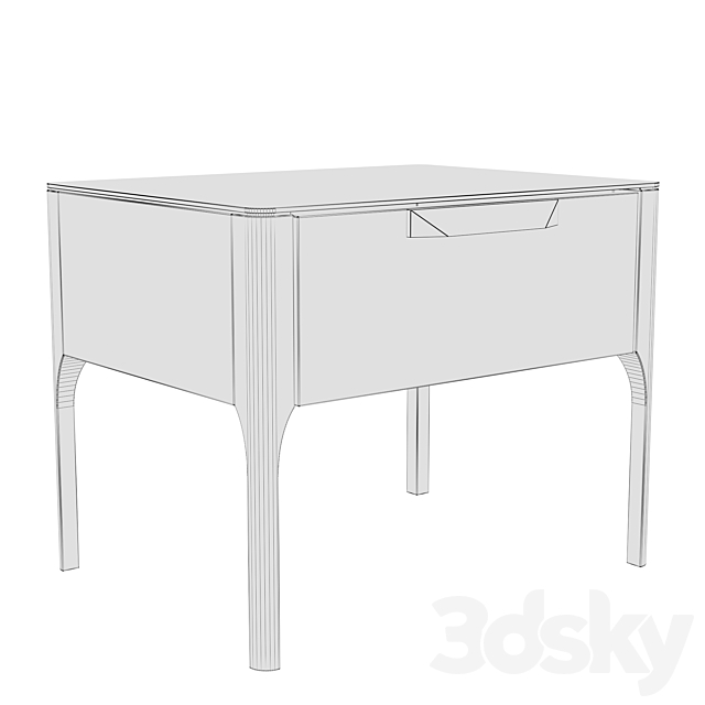 Bedside table CP1806-H Angel Cerda 3DSMax File - thumbnail 3