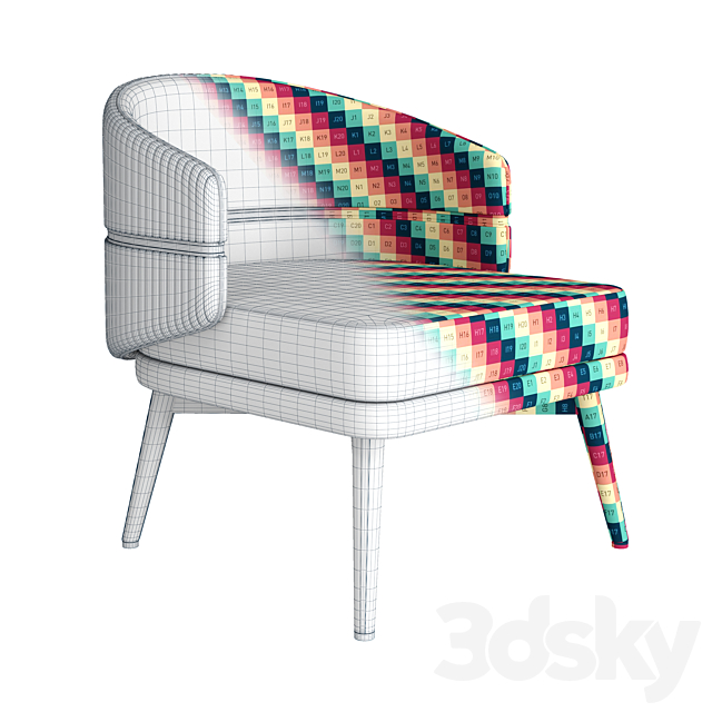 Chairsio luxury armchair 3DSMax File - thumbnail 5