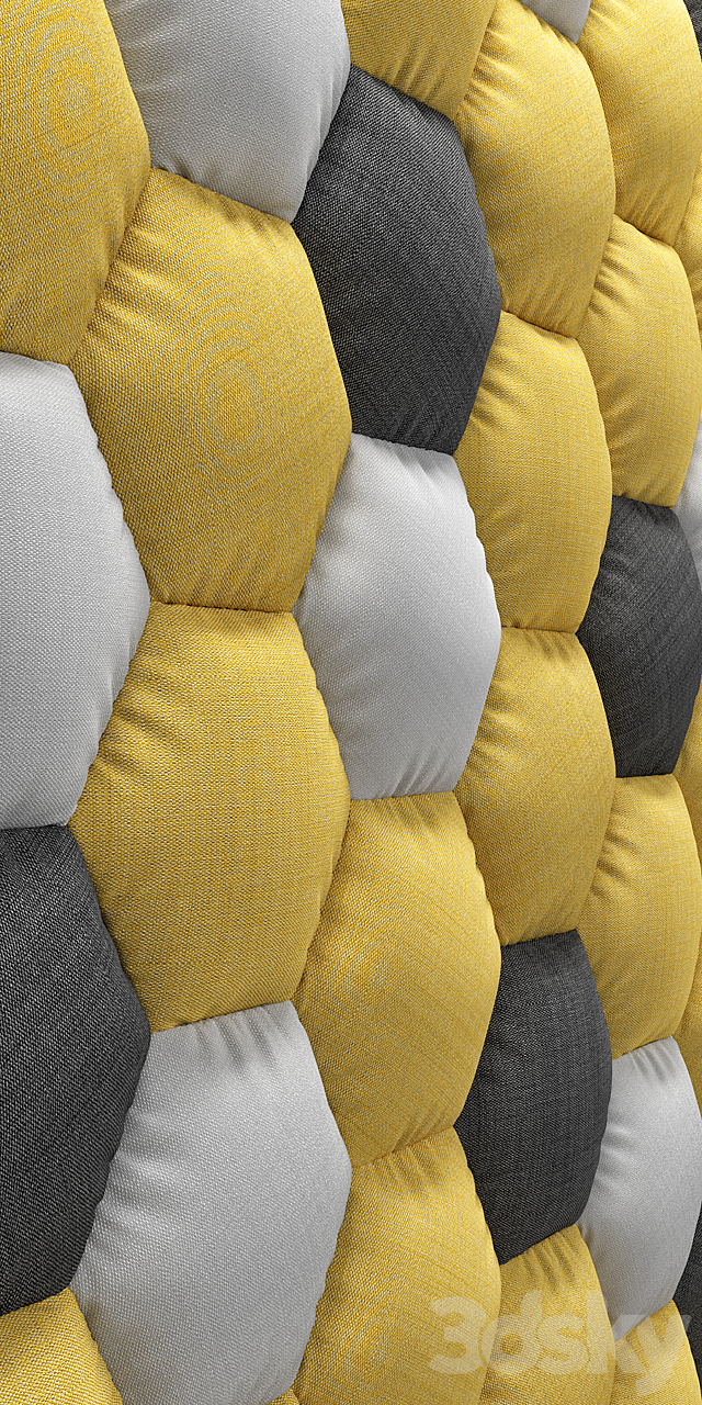 Decorative soft panel 3DS Max Model - thumbnail 4