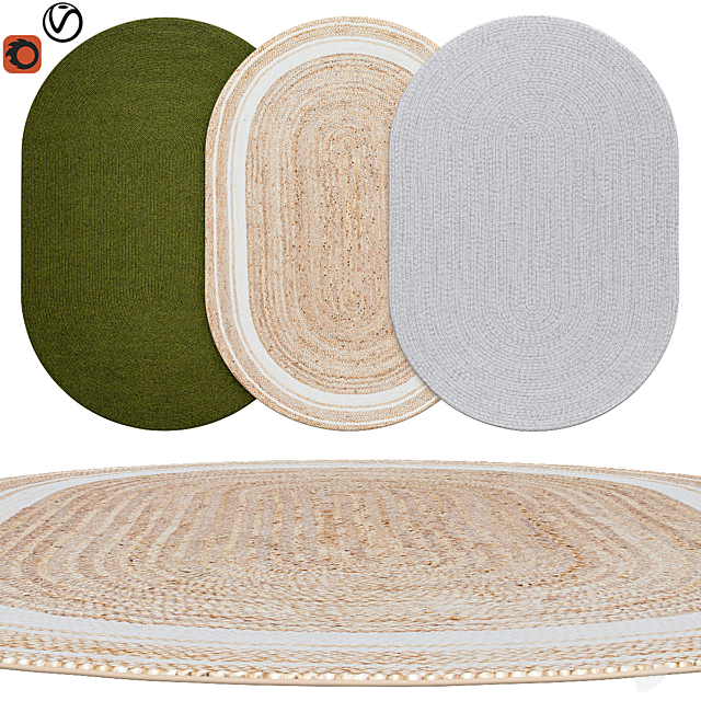 oval rugs | 41 3DSMax File - thumbnail 1