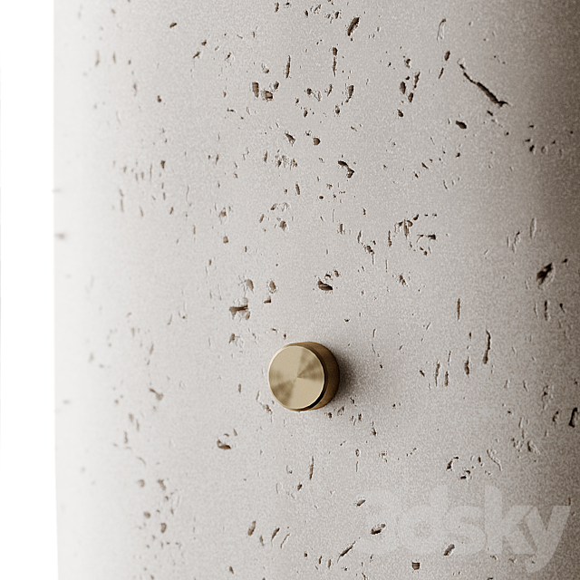 Travertino Nostalgia Table Lamp by Saccal Design House 3dsky