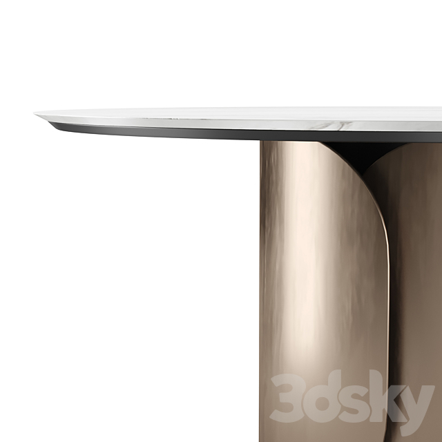Olivya Stone Aural round dining table 3d