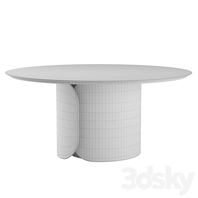 Olivya Stone Aural round dining table 3dsky