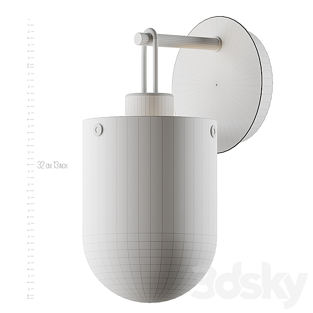 Century LED Wall Sconce by PageOne Lighting 3DSMax File - thumbnail 3