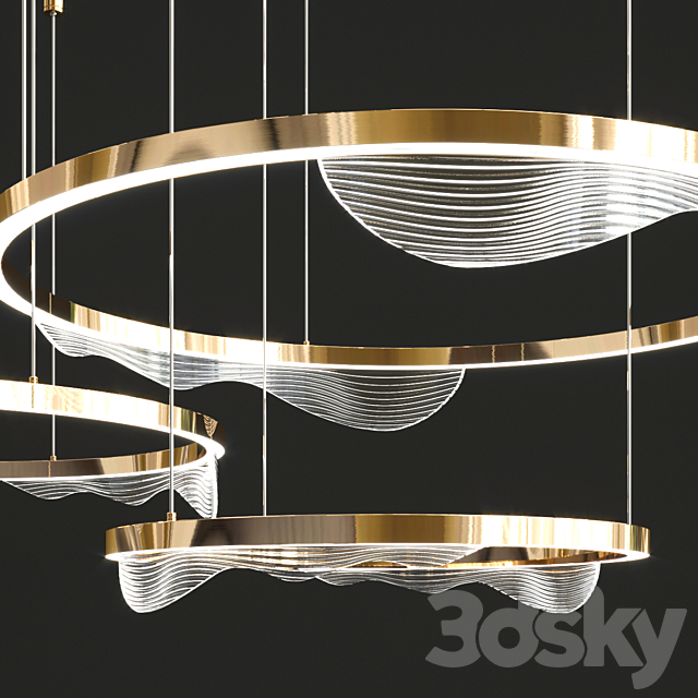 Hanna b ring chandelier 3dsky