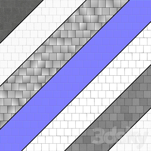 Paving Type 1 Set 9 3dskyfree