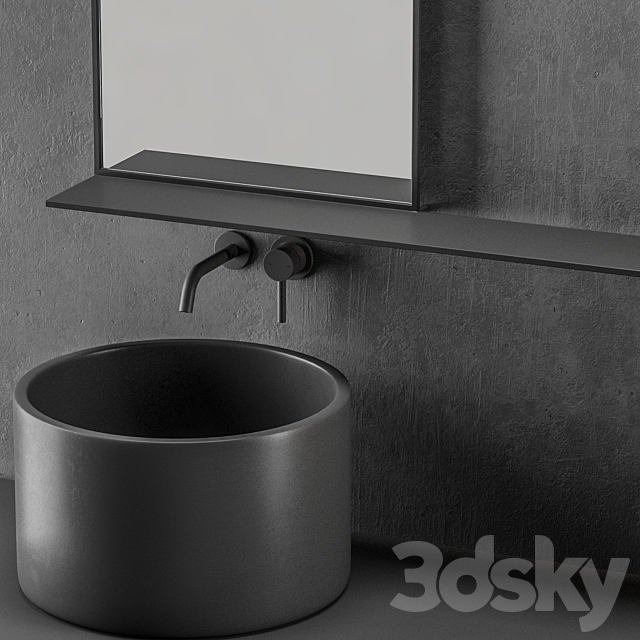 MODERN – Gray Bathroom 3DSMax File - thumbnail 3