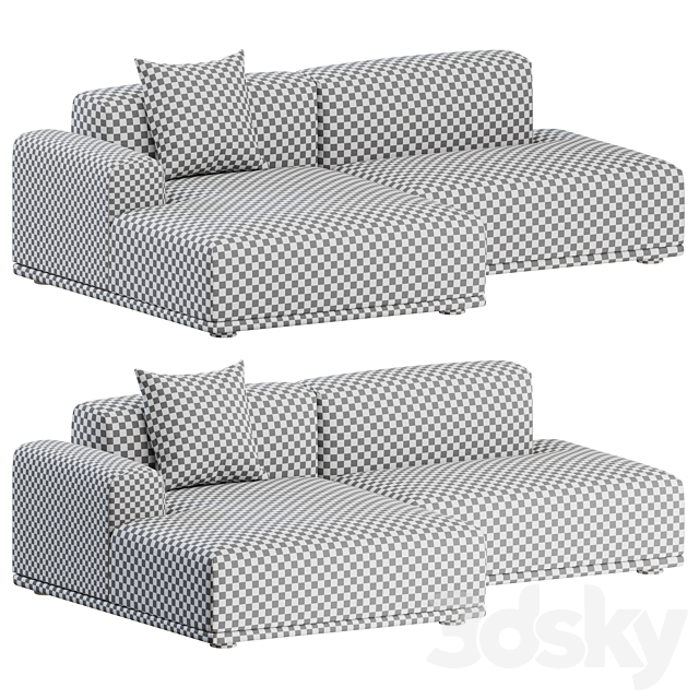 Connect Sofa 2 Seater 02 by Muuto 3d