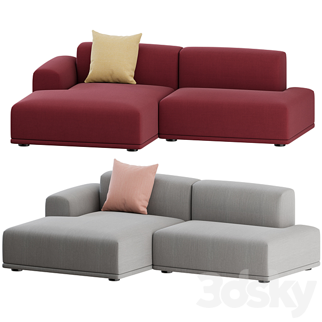 Connect Sofa 2 Seater 02 by Muuto 3dskyfree
