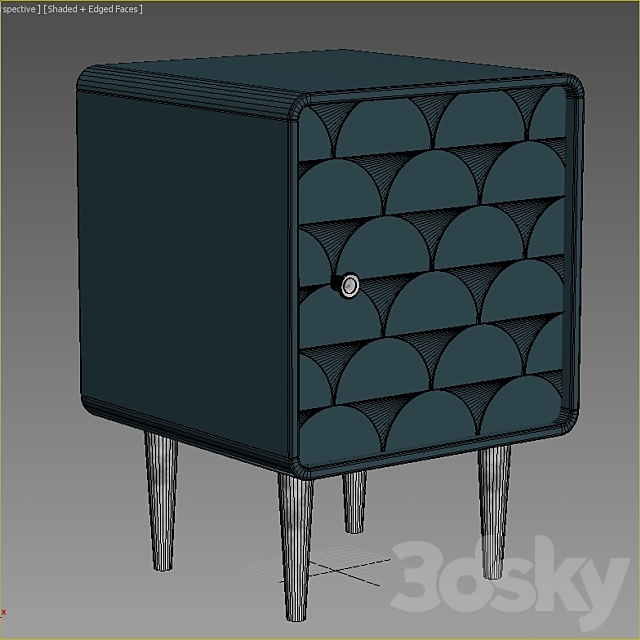 Bedside table Luxore 3DSMax File - thumbnail 2