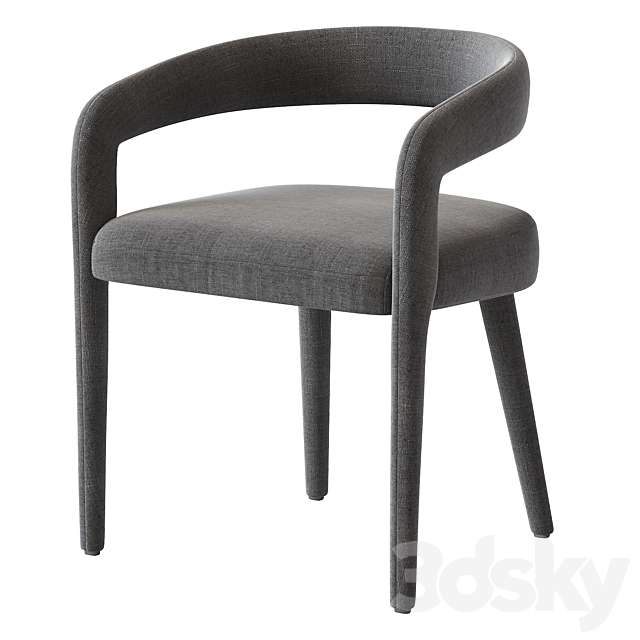 LISETTE WHITE DINING CHAIR 3dskyfree