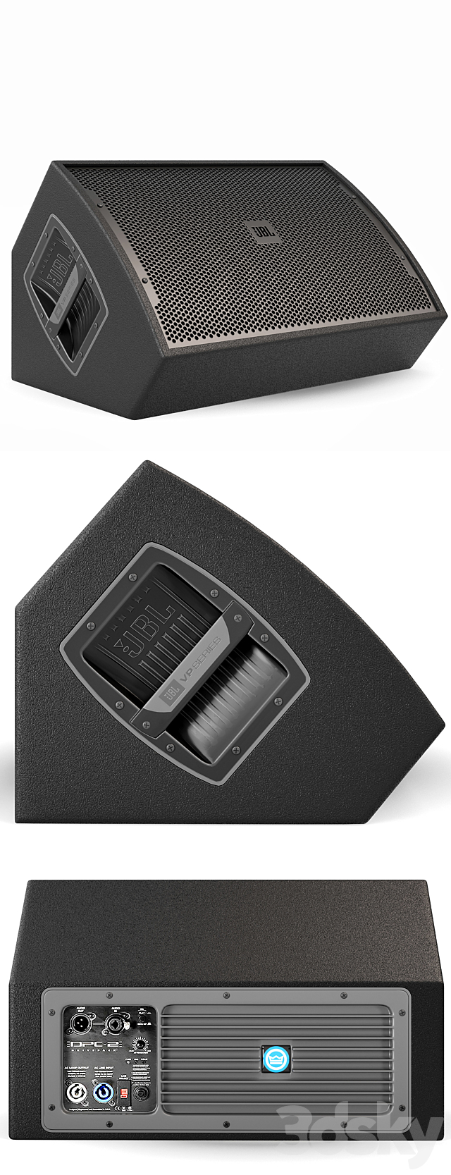 Guitar. Guitar set for stage. Musical instrument. Microphone 3dskyfree