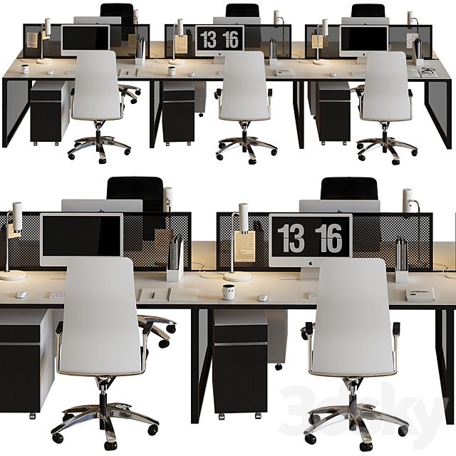 office furniture set 3dsky