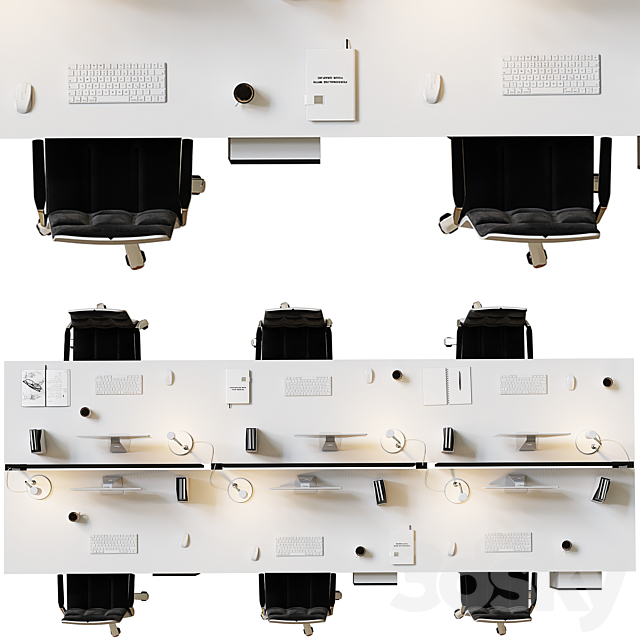 office furniture set 3dskyfree