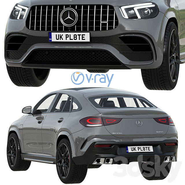 Mercedes-Benz AMG GLE 63 Coupe 2021 3dsky