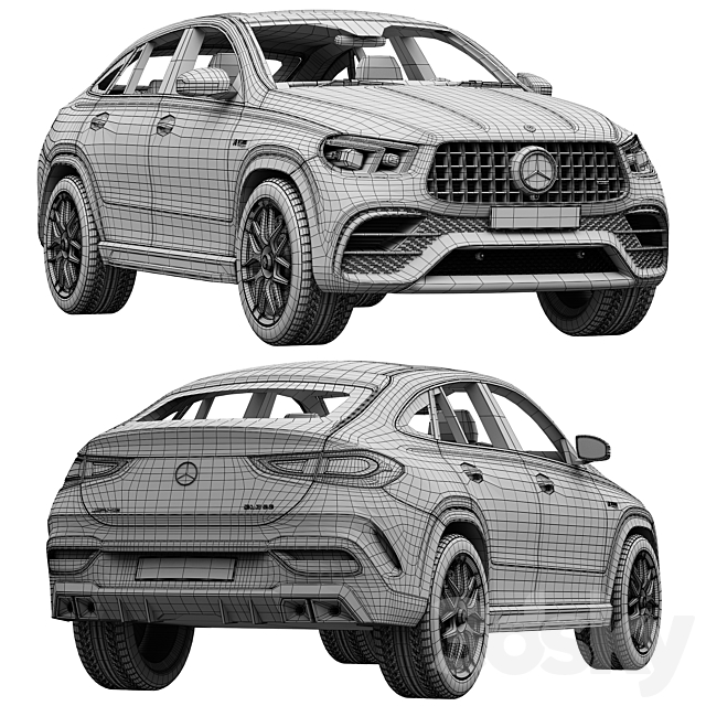 Mercedes-Benz AMG GLE 63 Coupe 2021 3dskyfree