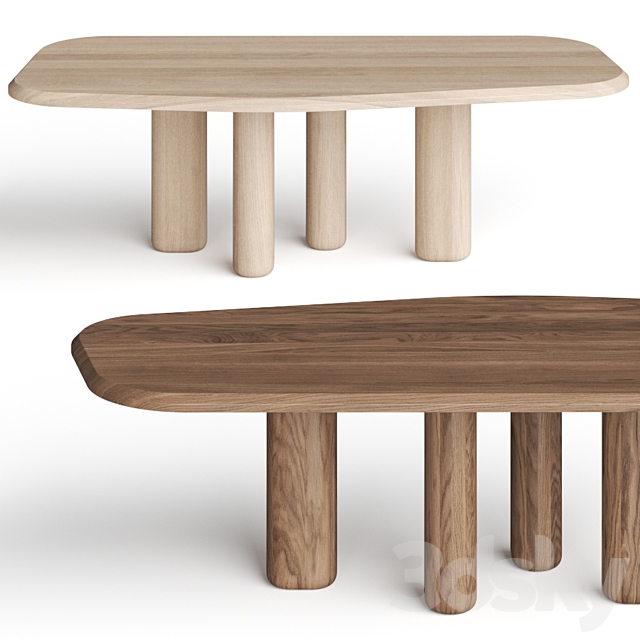 Collection Particuliere Rough Dining Tables 3DSMax File - thumbnail 1