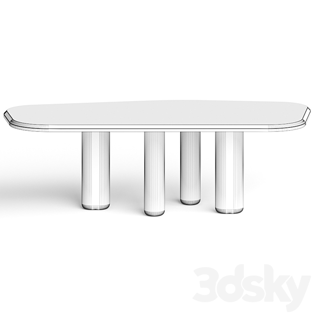 Collection Particuliere Rough Dining Tables 3DSMax File - thumbnail 3