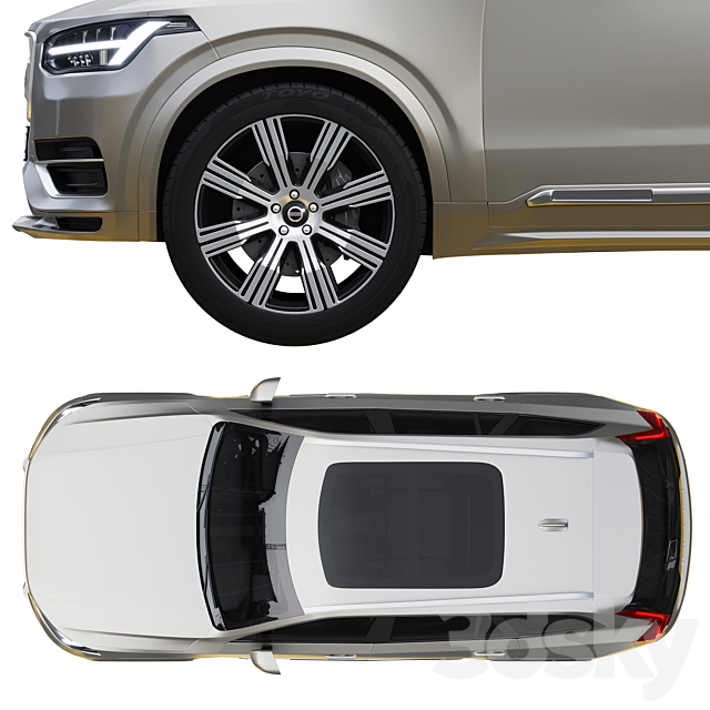 Volvo XC90 3dskyfree