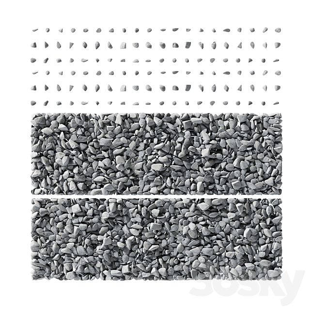 Pebble smooth splinter decor road n2 3d Download
