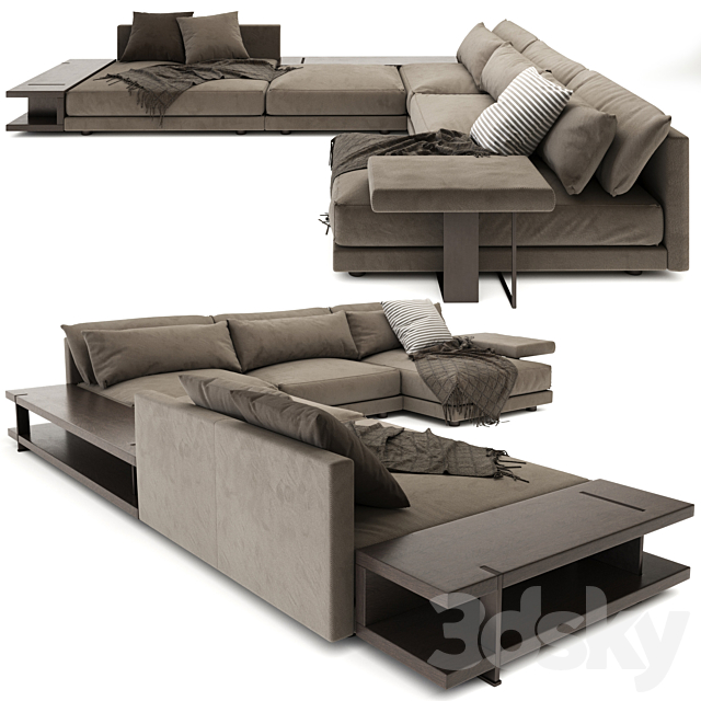 Bristol poliform sofa 3DSMax File - thumbnail 2