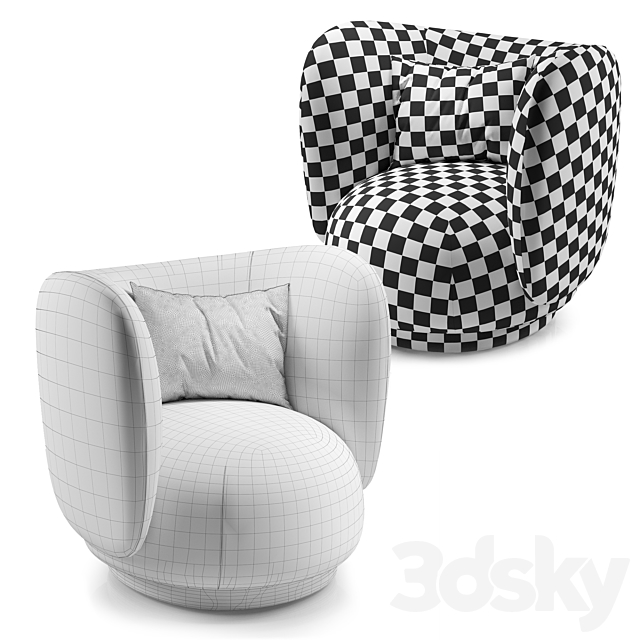 Rico Lounge Chair 3DSMax File - thumbnail 6