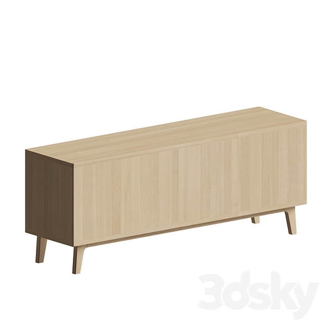 Nord Low 2 Door Sideboard 3d