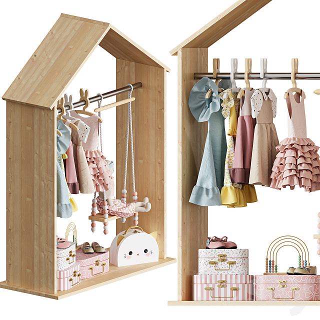 Kids clothes set 3DS Max Model - thumbnail 3